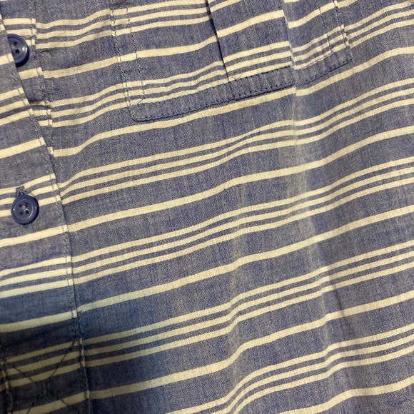 Blue and white chambray striped top - Picture 4 of 4